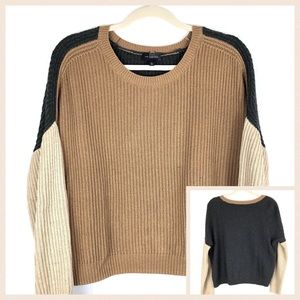 {the limited} color block crewneck sweater